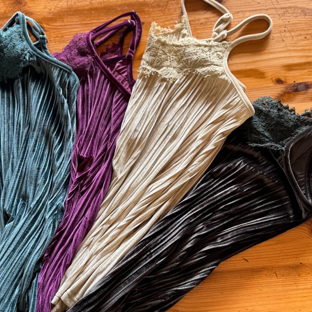 Elegant Pleated Camisole Set